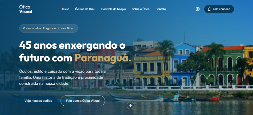 Ótica Visual - 45 anos enxergando Paranaguá